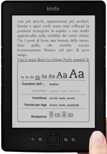 lo schermo e-paper del Kindle di Amazon